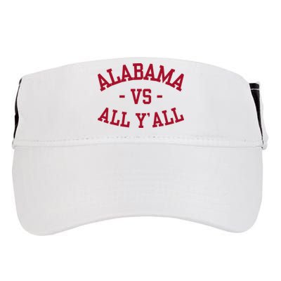 Alabama Vs All Y’All Sports Vintage Southern Adult Drive Performance Visor