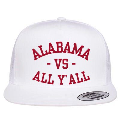 Alabama Vs All Y’All Sports Vintage Southern Flat Bill Trucker Hat