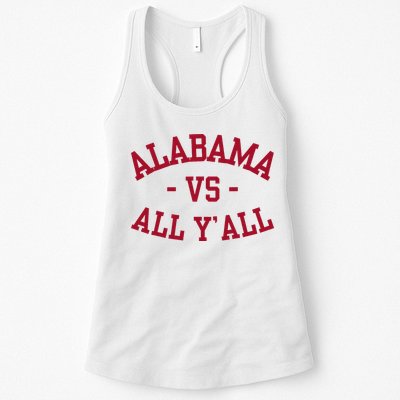 Alabama Vs All Y’All Sports Vintage Southern Womens Tank Top