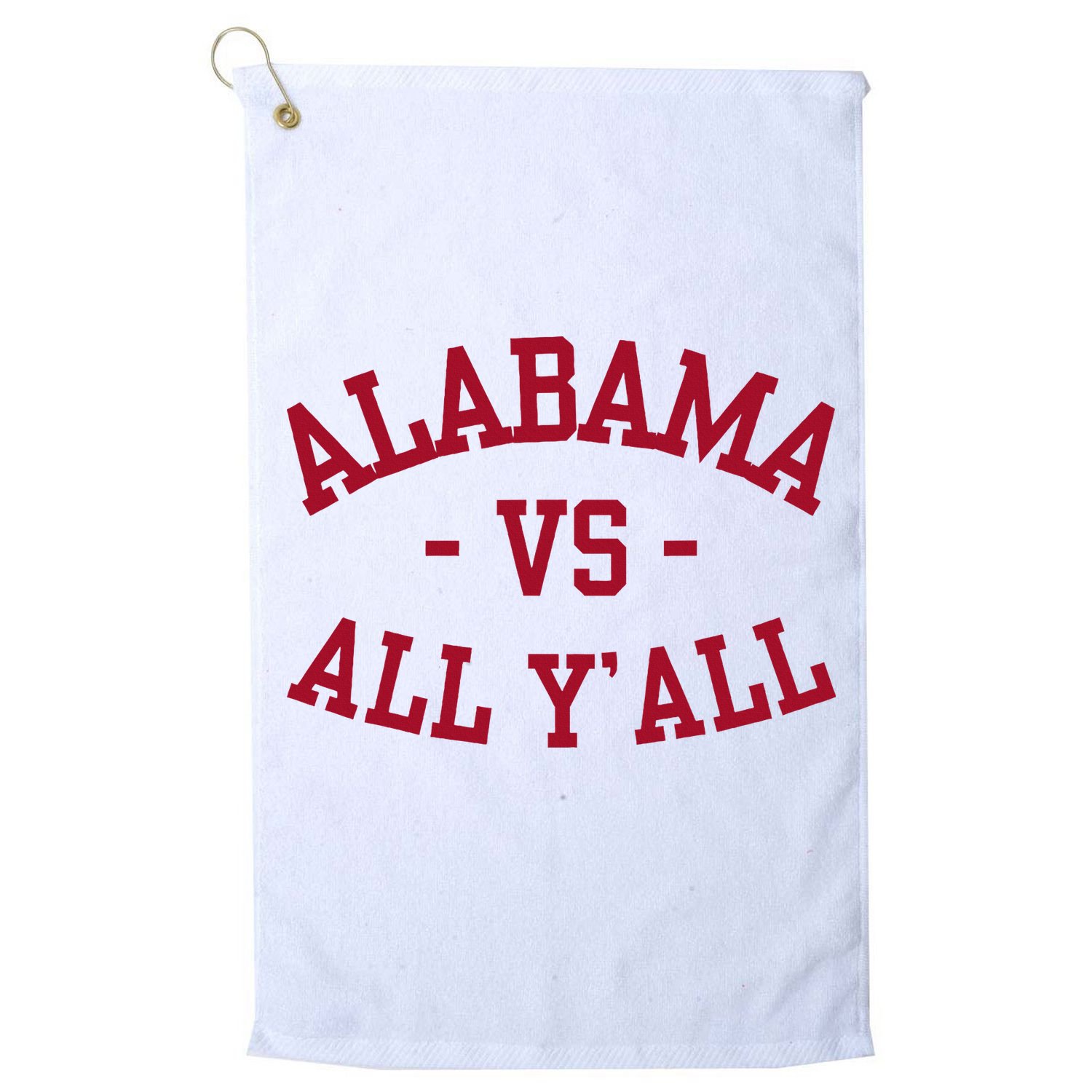 Alabama Vs All Y’All Sports Vintage Southern Golf Towel