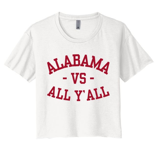 Alabama Vs All Y’All Sports Vintage Southern Crop Top