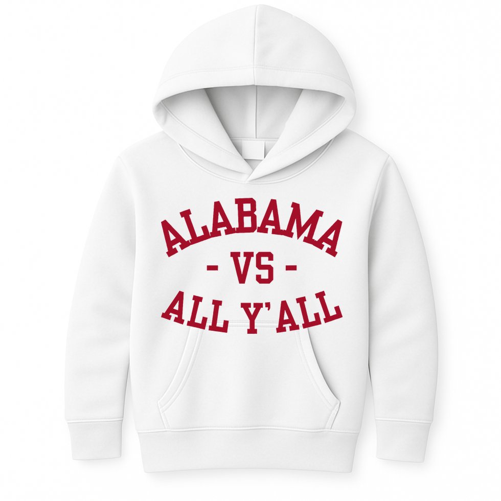 Alabama Vs All Y’All Sports Vintage Southern Kids Hoodie