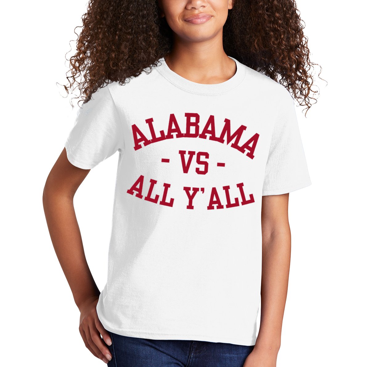 Alabama Vs All Y’All Sports Vintage Southern Kids T-Shirt
