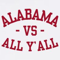 Alabama Vs All Y’All Sports Vintage Southern Kids T-Shirt