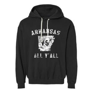 Arkansas Vs All Yall For Yall Garment-Dyed Fleece Hoodie