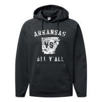 Arkansas Vs All Yall For Yall Performance Fleece Hoodie