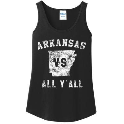 Arkansas Vs All Yall For Yall Ladies Essential Tank