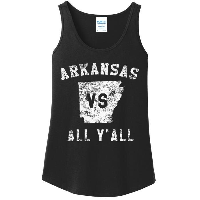 Arkansas Vs All Yall For Yall Ladies Essential Tank