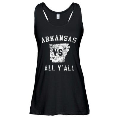 Arkansas Vs All Yall For Yall Ladies Essential Flowy Tank