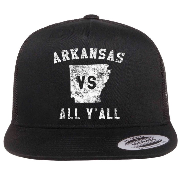 Arkansas Vs All Yall For Yall Flat Bill Trucker Hat