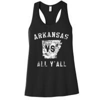 Arkansas Vs All Yall For Yall Women's Racerback Tank