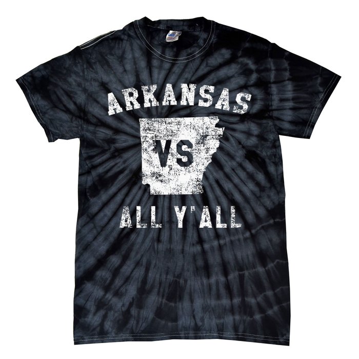 Arkansas Vs All Yall For Yall Tie-Dye T-Shirt