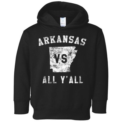 Arkansas Vs All Yall For Yall Toddler Hoodie