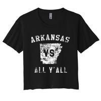 Arkansas Vs All Yall For Yall Women's Crop Top Tee