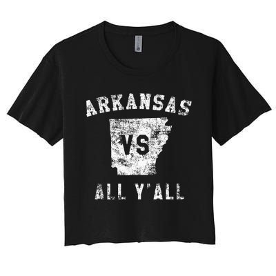 Arkansas Vs All Yall For Yall Women's Crop Top Tee