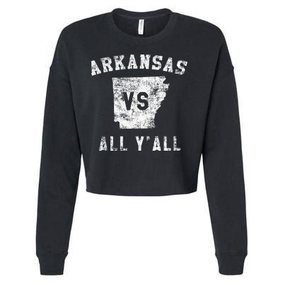 Arkansas Vs All Yall For Yall Cropped Pullover Crew
