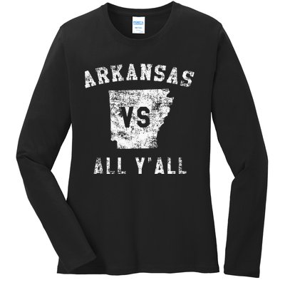 Arkansas Vs All Yall For Yall Ladies Long Sleeve Shirt