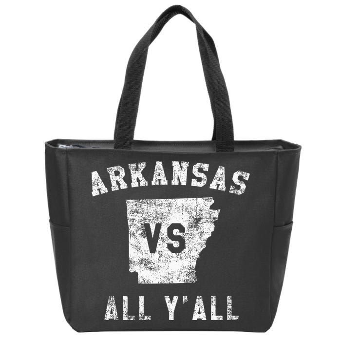 Arkansas Vs All Yall For Yall Zip Tote Bag