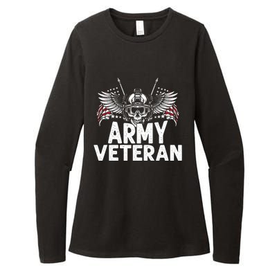 Army Veteran Womens CVC Long Sleeve Shirt