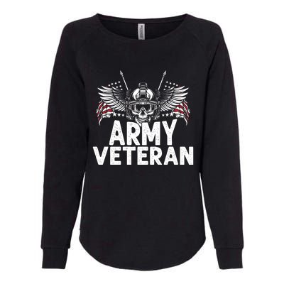 Army Veteran Womens California Wash Sweatshirt