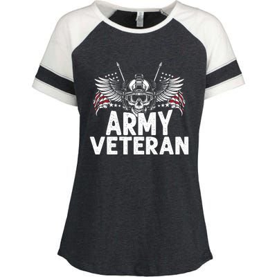 Army Veteran Enza Ladies Jersey Colorblock Tee