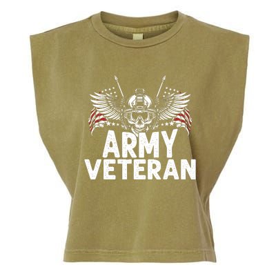 Army Veteran Garment-Dyed Women's Muscle Tee