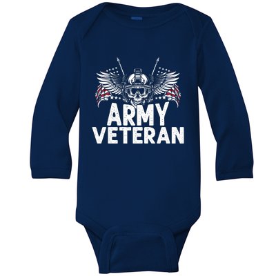 Army Veteran Baby Long Sleeve Bodysuit