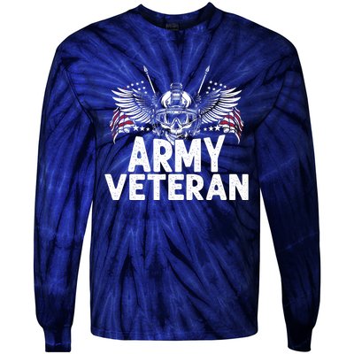 Army Veteran Tie-Dye Long Sleeve Shirt