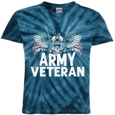 Army Veteran Kids Tie-Dye T-Shirt