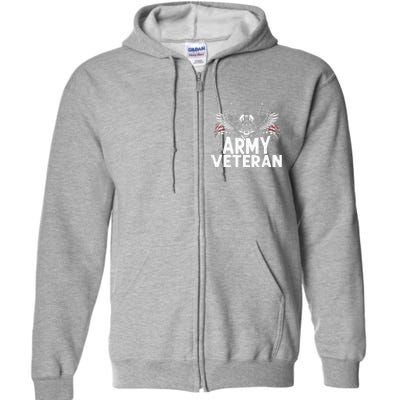 Army Veteran Full Zip Hoodie