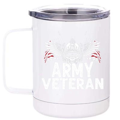 Army Veteran 12 oz Stainless Steel Tumbler Cup