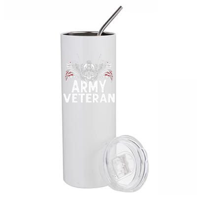 Army Veteran Stainless Steel Tumbler