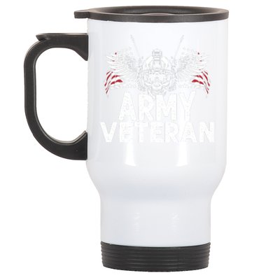 Army Veteran Stainless Steel Travel Mug