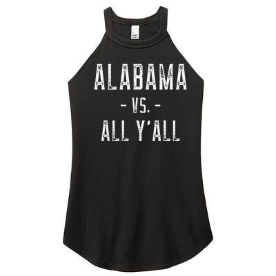 Alabama Vs. All Y’All Sports Weathered Vintage Southern Women’s Perfect Tri Rocker Tank