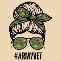 Army Vet Armyvet Messy Bun Camouflage 'S Veteran Gift Bag