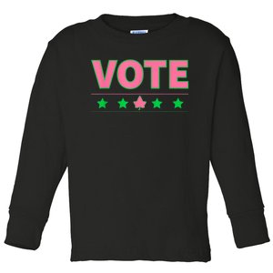 AKA Vote Toddler Long Sleeve Shirt