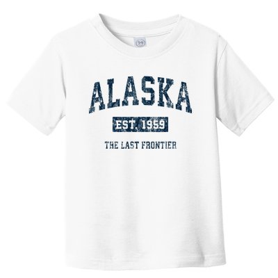 Alaska Vintage Athletic Sports Design Toddler T-Shirt