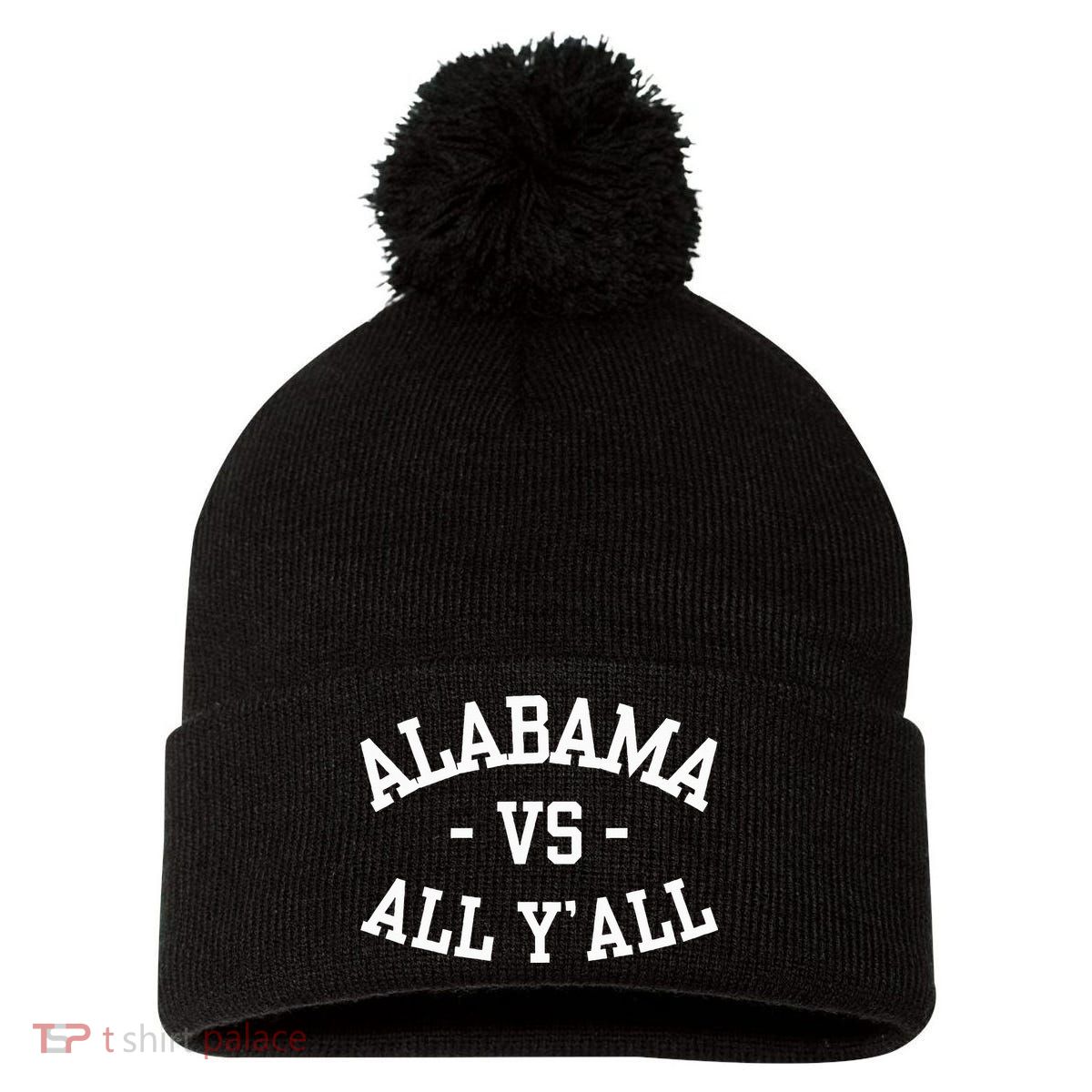 Alabama Vs All Y’All Sports Vintage Southern Pom Pom 12in Knit Beanie