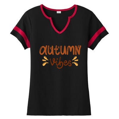 Autumn Vibes Ladies Halftime Notch Neck Tee