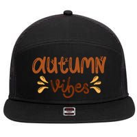 Autumn Vibes 7 Panel Mesh Trucker Snapback Hat