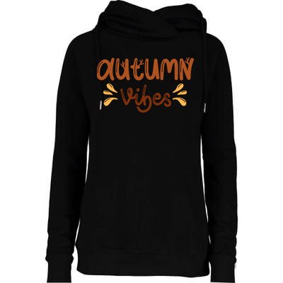 Autumn Vibes Womens Funnel Neck Pullover Hood