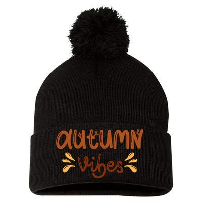 Autumn Vibes Pom Pom 12in Knit Beanie