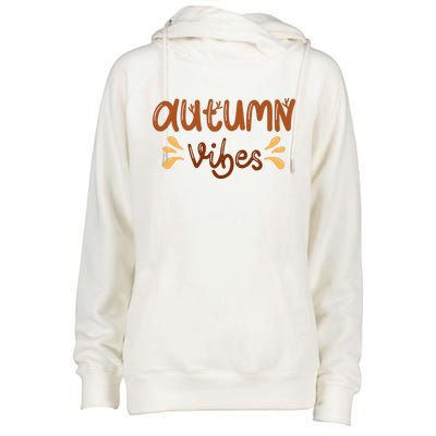 Autumn Vibes Womens Funnel Neck Pullover Hood