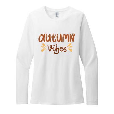 Autumn Vibes Womens CVC Long Sleeve Shirt