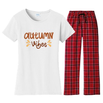 Autumn Vibes Women's Flannel Pajama Set