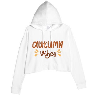 Autumn Vibes Crop Fleece Hoodie