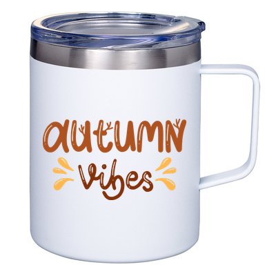 Autumn Vibes 12oz Stainless Steel Coffee Mug