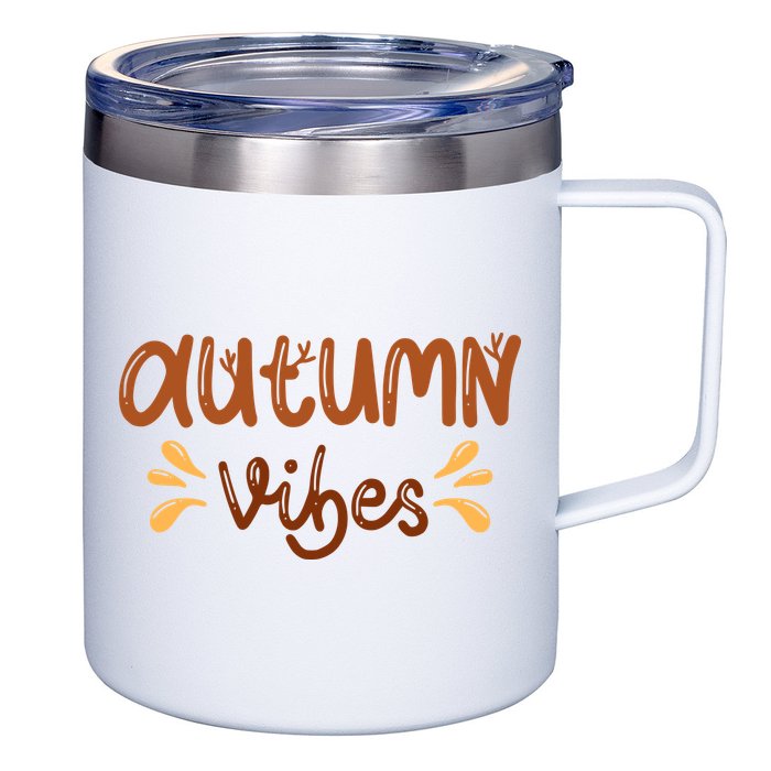 Autumn Vibes 12oz Stainless Steel Coffee Mug