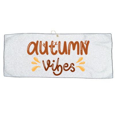 Autumn Vibes Large Microfiber Waffle Golf Towel