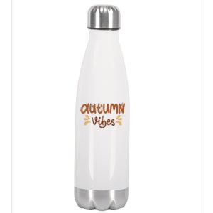 Autumn Vibes Stainless Steel Insulated Water Bottle